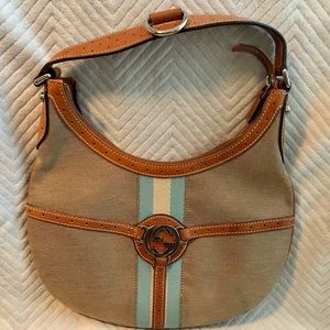 Vintage (2004) Camel and tan Gucci Hobo bag
